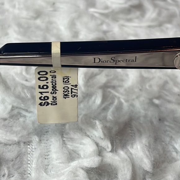 New Dior Faceted Spectral Tortoise Shell Sunglasses 01KSO Havana/Gold/Violet - Picture 9 of 13